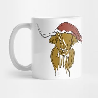 Christmas cow Mug